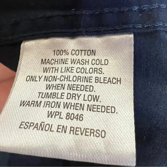 Club Room, Men's shirt, size S, Dark blue with pink geometric pattern - Picture 5 of 5